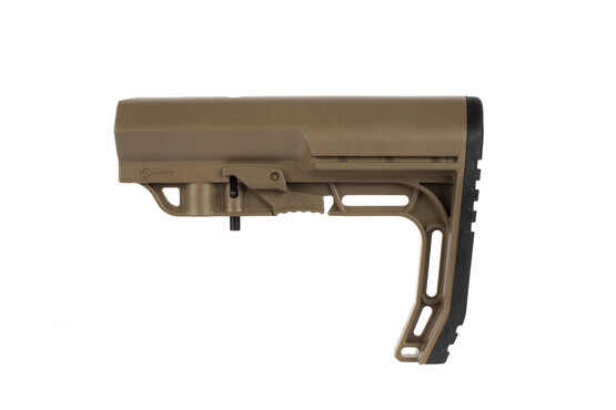 The Mission First Tactical BATTLELINK Minimalist Stock is available in Scorched Dark Earth